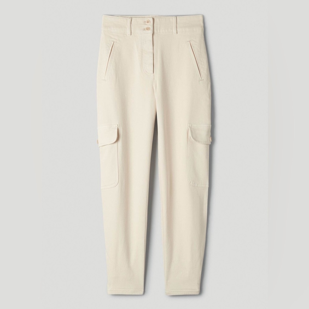Aritzia Cream Modern Cargo Pants